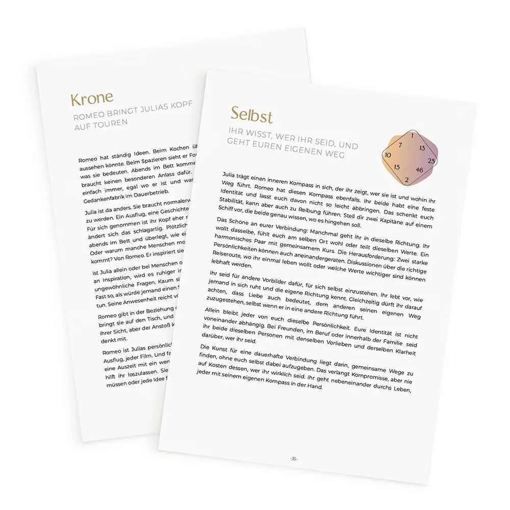 Seiten aus Love by Design: Zentren Krone und Selbst
