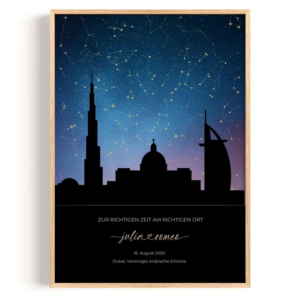 Sternbilder Stadt Dubai