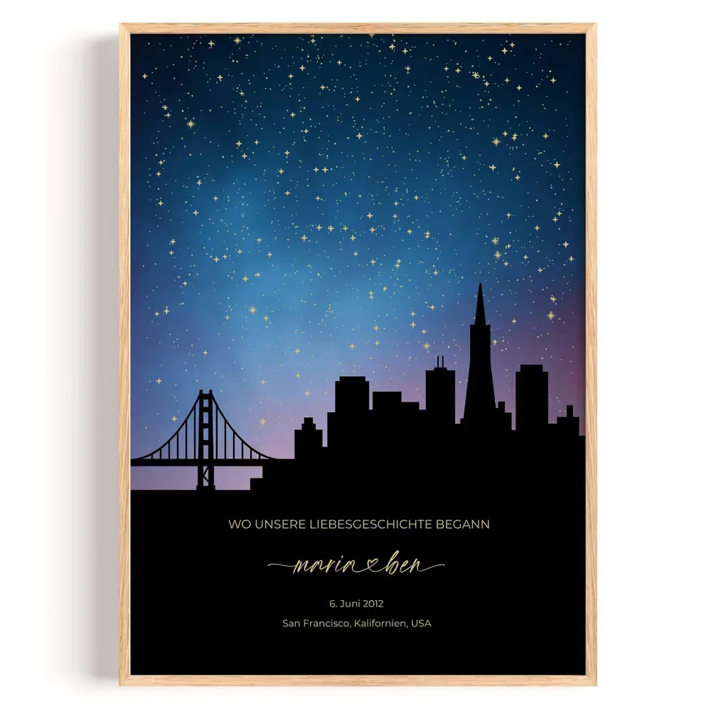 Sternenhimmel Stadt San Francisco