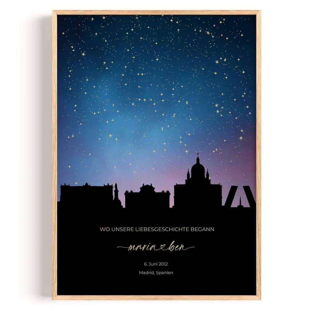 Sternenhimmel Stadt Madrid